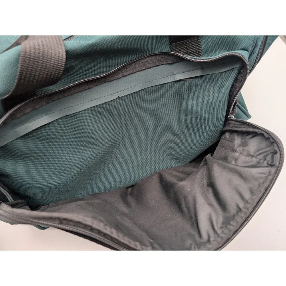 Team Kool Green Racing Duffel Bag Teal Embroidered Logo Travel Gym Bag